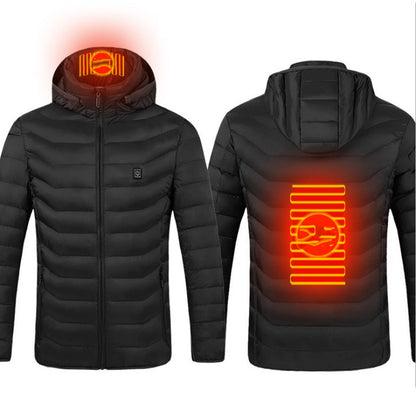 Beheizbare USB Elektro Baumwolle Reißverschluss Jacke