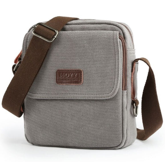 Canvas-Schultertasche