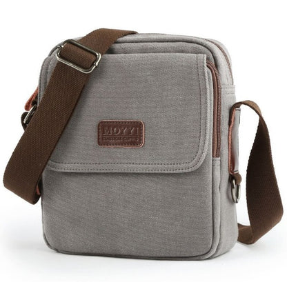 Canvas-Schultertasche
