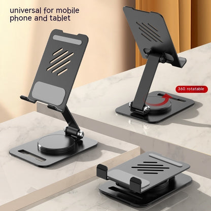 360-degree rotatable metal table stand for mobile phones and tablets, adjustable