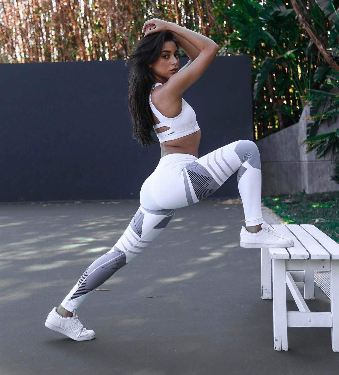 Reflektierende Gym-Yoga-Leggings