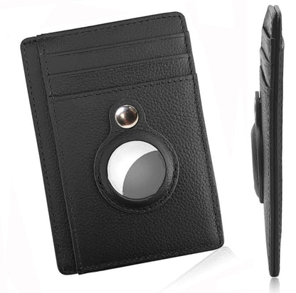 Multifunktionales RFID-Schutz-Diebstahlsichere Kartenetui-Tasche AirTag Leder-Geldbörsen-Set