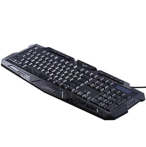 Crack-Tastatur 3-Farbige USB-LED-Gaming-Tastatur