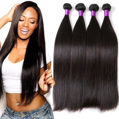 Real hair, straight, from Brazil, highly sought after, natural color