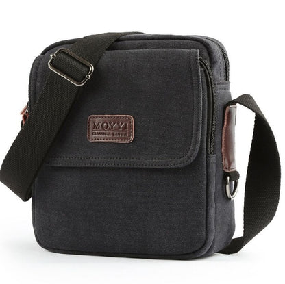 Canvas-Schultertasche