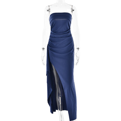 Figurbetont Schlitz Rückenfrei Brautjungfern Partykleid