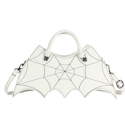 Halloween Spinnennetzform Batgirl Motiv Schultertasche