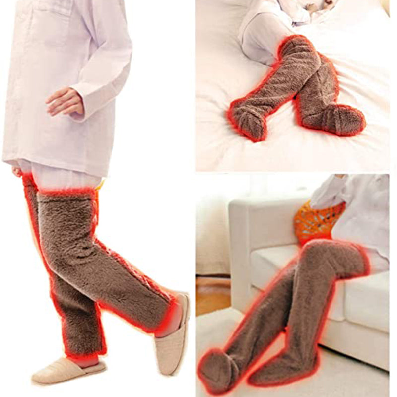 Overknee-Flauschig kältebeständige Socken
