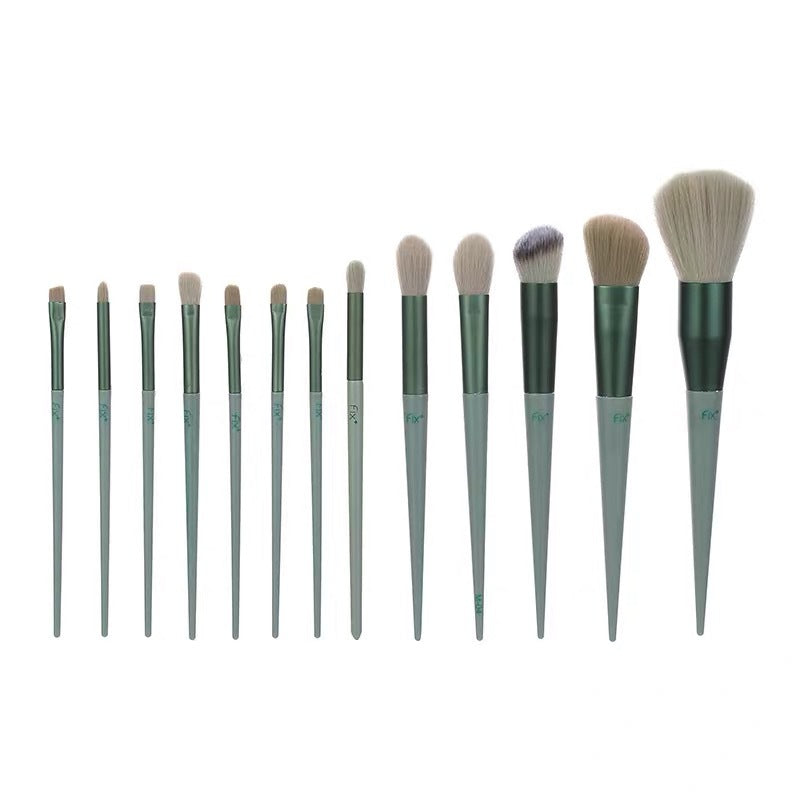 13-piece makeup brush set: concealer brush, blush brush, powder brush, eyeshadow brush, highlighter brush, foundation brush, cosmetic tools