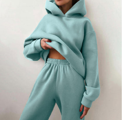 Women's Casual Hooded Two-Piece Hooded Tracksuit