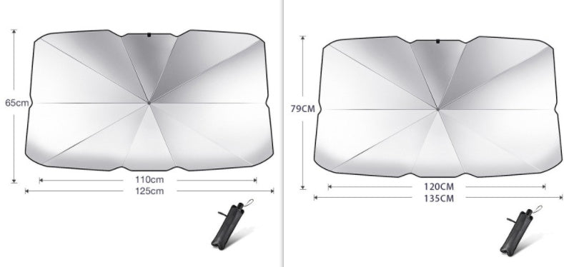 Protector UV Robusto Estabilizador Frontscheibenabdeckung Faltbarer Auto Sonnenschirm