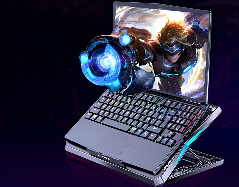 Foldable laptop cooler for the desk