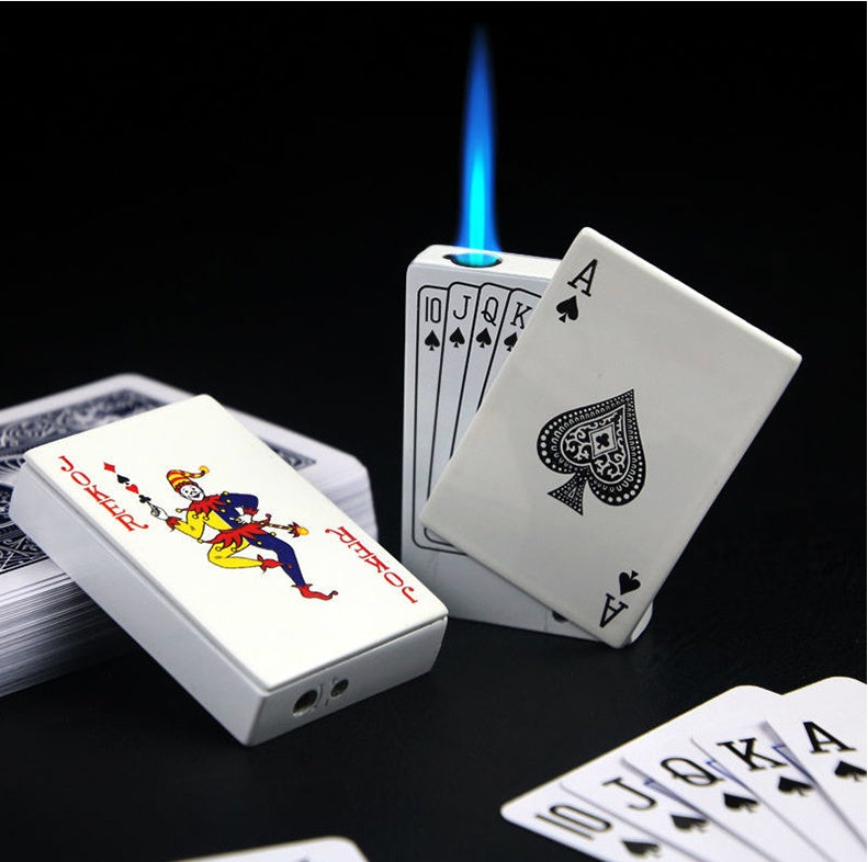 Pokerkarten Design Metall Feuerzeug