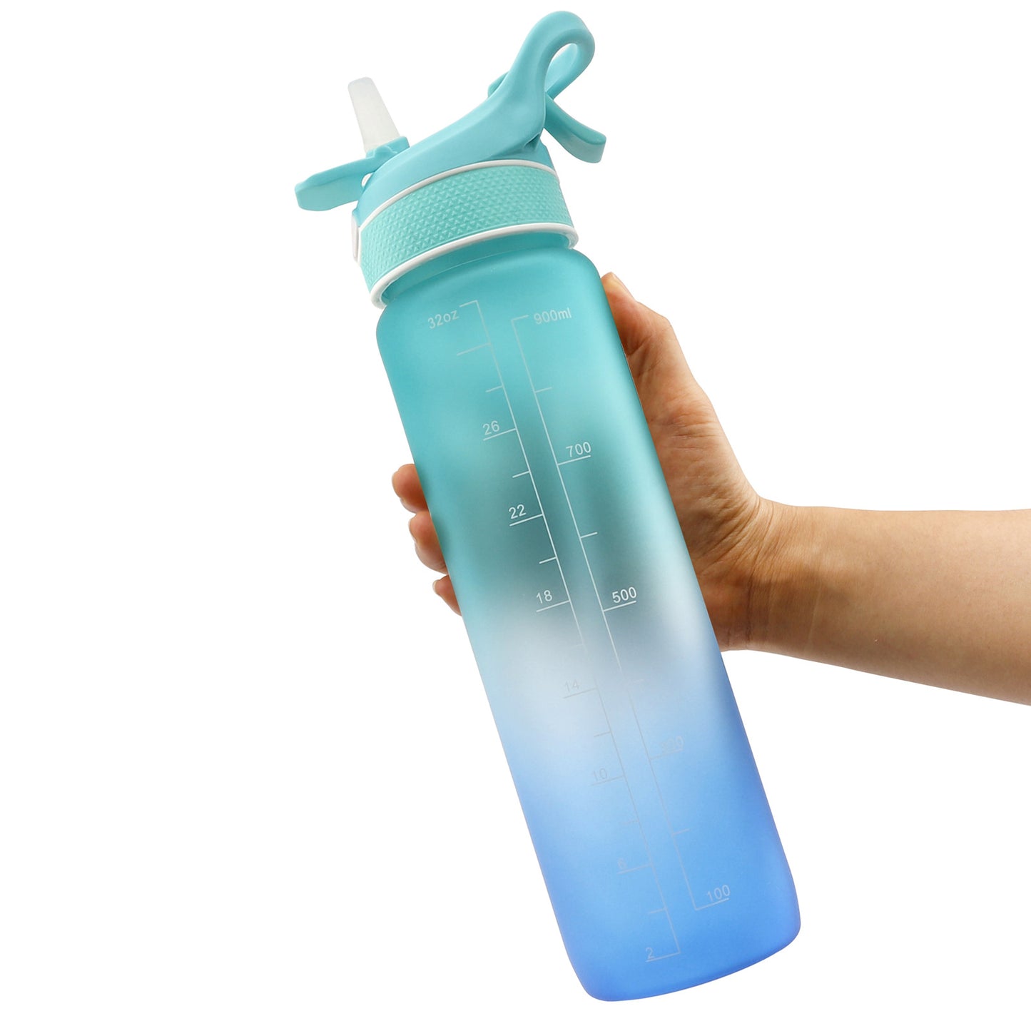 Wasserflaschen-Schutzhülle mit Strohhalm, Space Cup, Sport-Wasserflasche