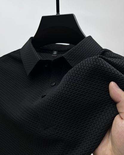 Mesh Eisseide Kurzarm-T-Shirt