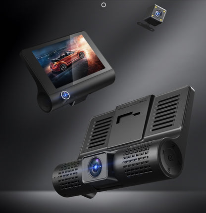 1080P high-resolution dashcam with three recordings