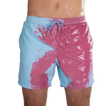 Magische Farbwechsel Schnelltrocknend Strand Badeshorts