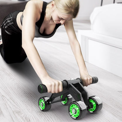 Heimtraining Fitnessgerät Vierrädriger Bauchmuskelroller