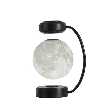 Wireless 3D LED moon night light with magnetic, floating and rotating sphere – ideal for school, office, bookstore and home.