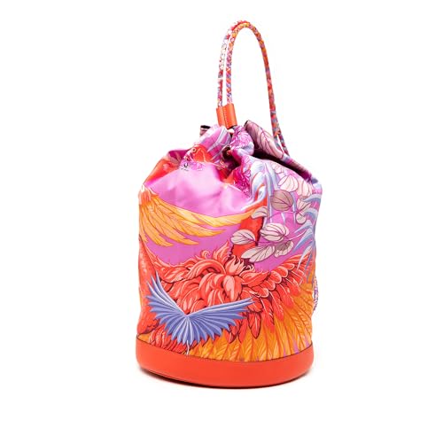 Hermès Pre-Loved Silk Flamingo Party Sac Soie Cool 22 Tasche