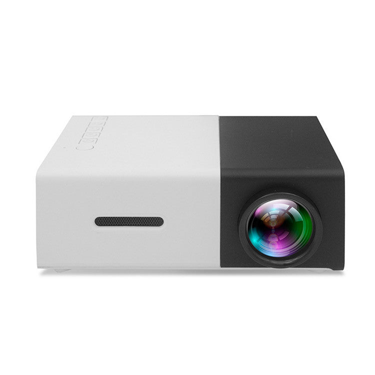 Tragbarer 3D-HD-LED-Heimkino-Projektor mit HDMI- und USB-Audioanschluss, YG300 Mini-Projektor