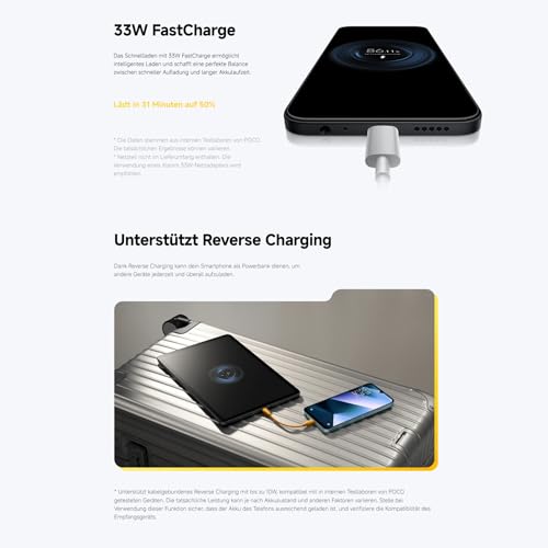 XIAOMI Poco C85, Smartphone 8+256GB, 6,9" 120Hz Display 7,99mm Design, MediaTek Helio G81-Ultra Octa-Core, 50MP AI-Zweifach-Kamera