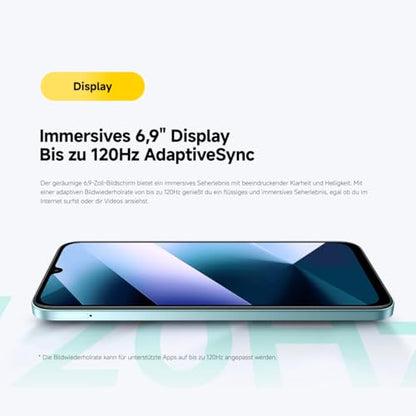 XIAOMI Poco C85, Smartphone 8+256GB, 6,9" 120Hz Display 7,99mm Design, MediaTek Helio G81-Ultra Octa-Core, 50MP AI-Zweifach-Kamera
