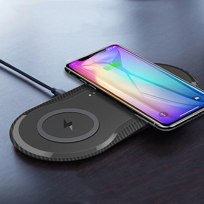 Wireless charger for two mobile phones