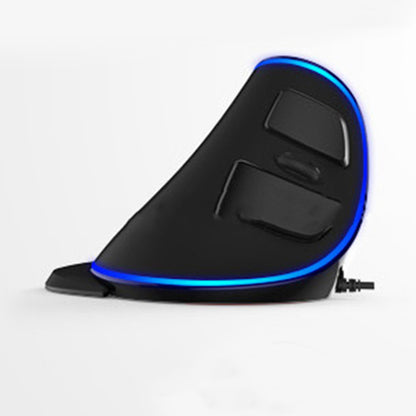 Vertical ergonomic snail RGB anti-mouse handheld mouse with cable