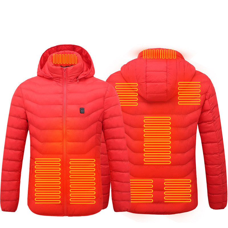 Beheizbare USB Elektro Baumwolle Reißverschluss Jacke