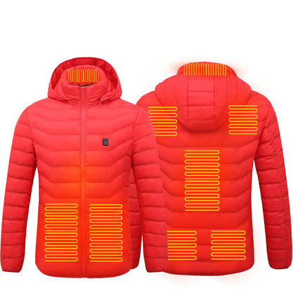 Beheizbare USB Elektro Baumwolle Reißverschluss Jacke