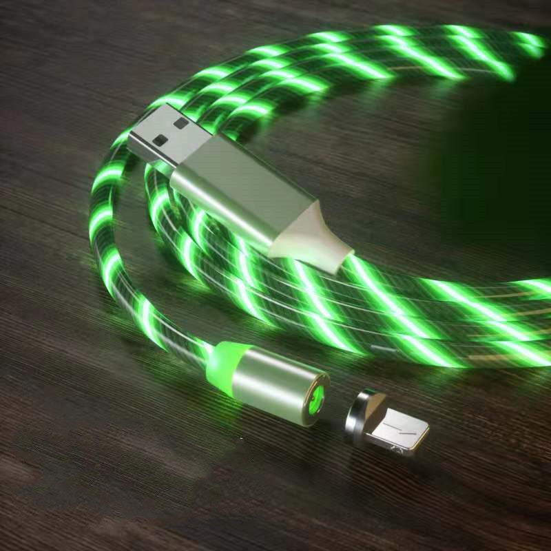 Magnetic charging cable, fast charging cable, Lightning cable, Micro-USB cable, LED magnetic charger, Type-C cable