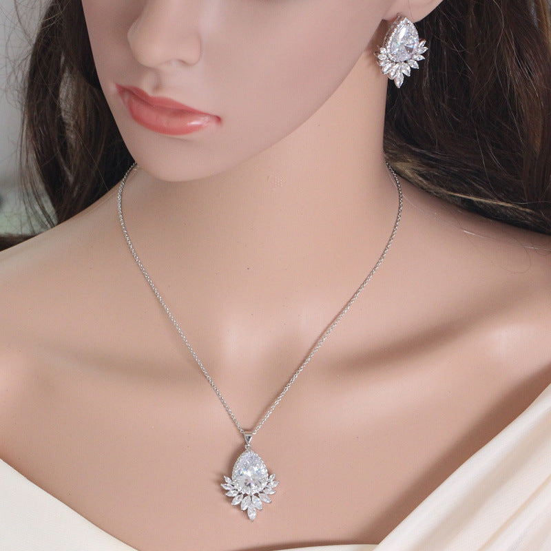 AAA Jewelry Necklace Bridal Banquet Jewelry Set