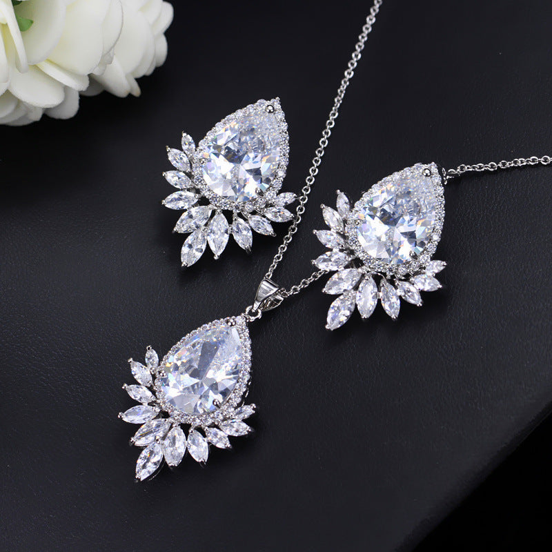 AAA Jewelry Necklace Bridal Banquet Jewelry Set