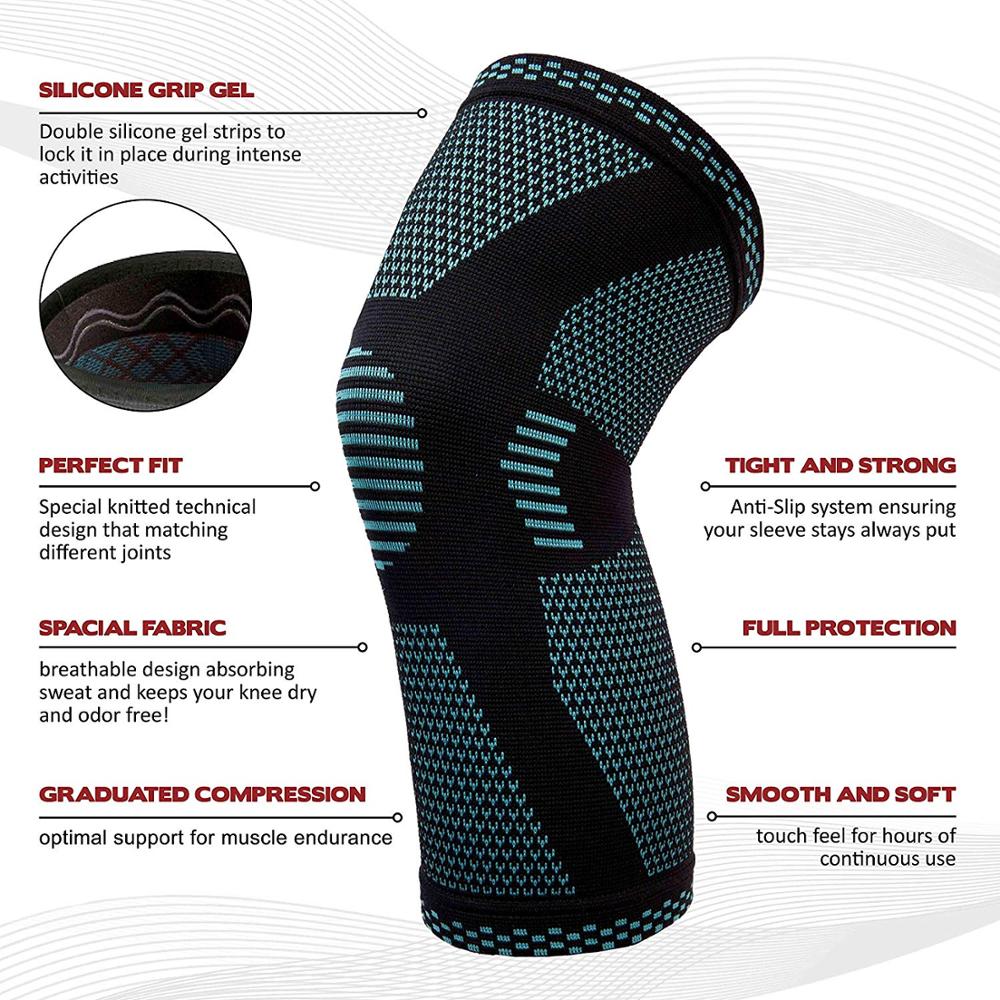 360° Schutz gestrickter Knieschoner