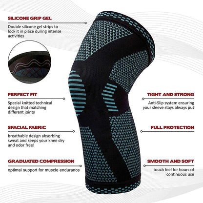360° Schutz gestrickter Knieschoner