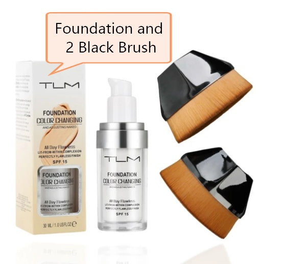 Temperaturbeständige flüssige Foundation, Concealer, tragbar, natürliche Farbnuance, Make-up-Foundation, BB-Concealer