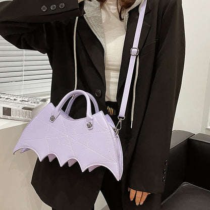 Halloween Spinnennetzform Batgirl Motiv Schultertasche