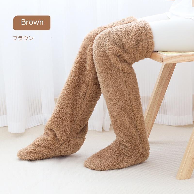 Overknee-Flauschig kältebeständige Socken