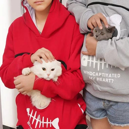 Katzenmotiv Tasche Katzen Outfit Sudadera con capucha