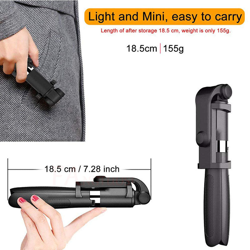 Universeller dreieckiger Bluetooth-Stativ-Selfie-Stick
