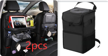 PU Leder Auto Aufbewahrungstasche Multifunktions-Rücksitzablage Hängetasche Wasserdichter Auto-Organizer Automotive Interieur Zubehör