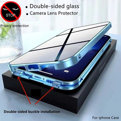 Schutzbrille mit Anti-Sichtschutz und Magneto-Handyhülle