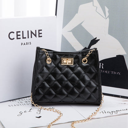 Mini Kettenmuster Rautenmuster Quadratische Schultertasche