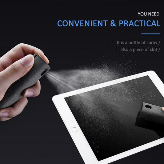 2-in-1 set for cleaning mobile phone and computer screens: microfiber cloth for dust removal