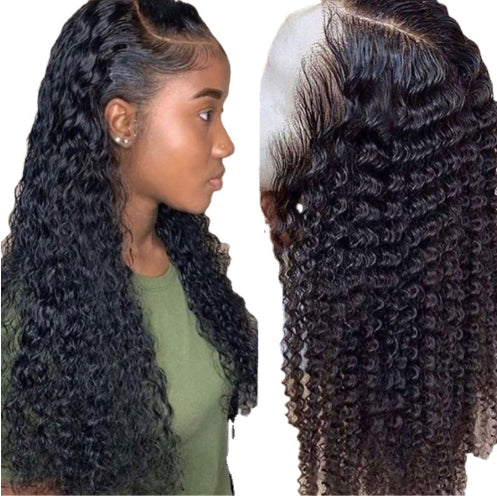 Brazilian Kinky Curly Lace Front Real Hair Wigs