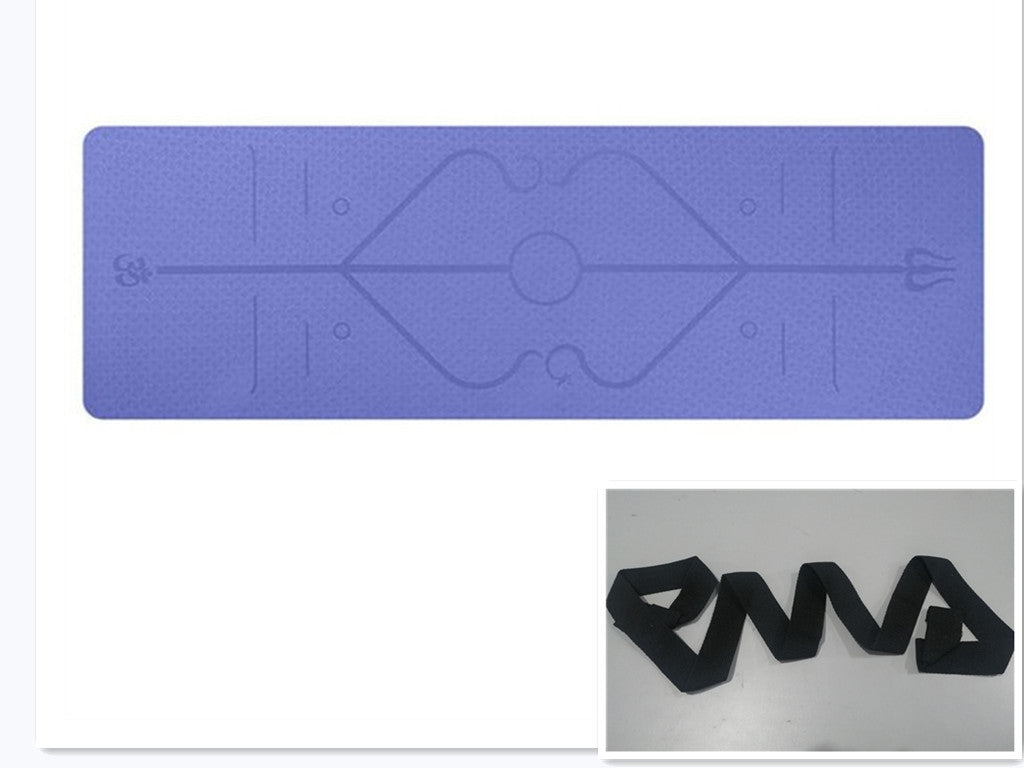 Rutschfeste Positionsmarkierungen TPE Yogamatte