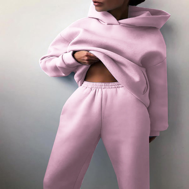 Women's Casual Hooded Two-Piece Hooded Tracksuit