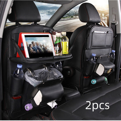 PU Leder Auto Aufbewahrungstasche Multifunktions-Rücksitzablage Hängetasche Wasserdichter Auto-Organizer Automotive Interieur Zubehör
