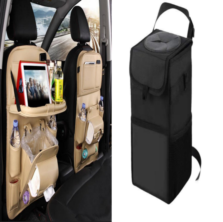 PU Leder Auto Aufbewahrungstasche Multifunktions-Rücksitzablage Hängetasche Wasserdichter Auto-Organizer Automotive Interieur Zubehör